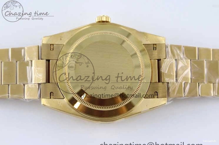 Bracelet YG 40mm Steel 904L 1:1 on YG TWF Dial Edition A2836 Best Crystal Date YG Day 0311